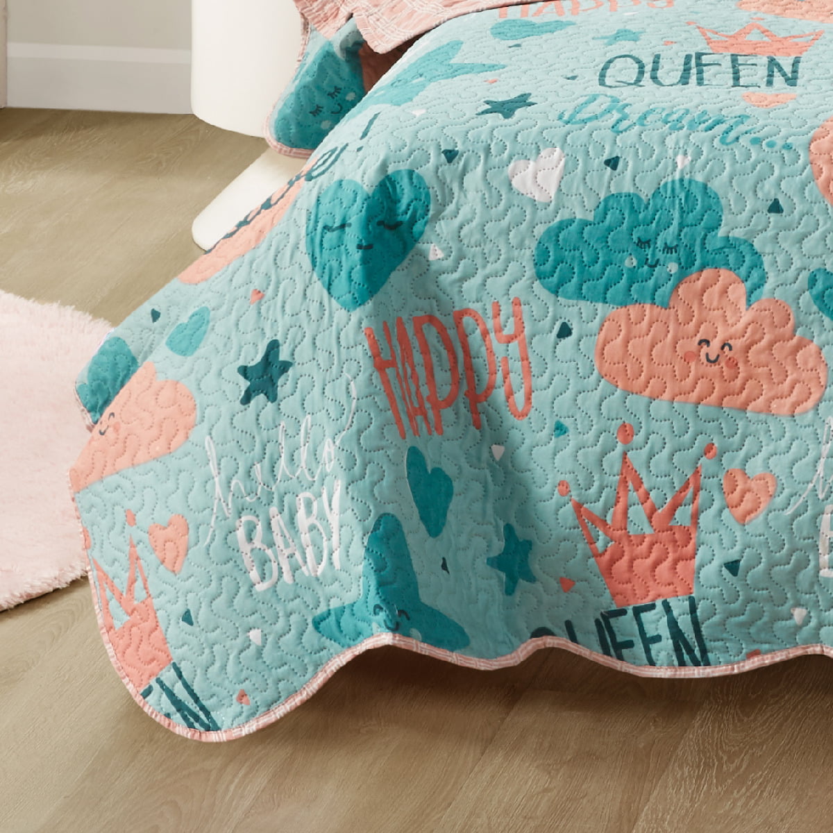 Cobre Leito Infantil 2 Peças 1,80 x 2,40 Estampas Kids