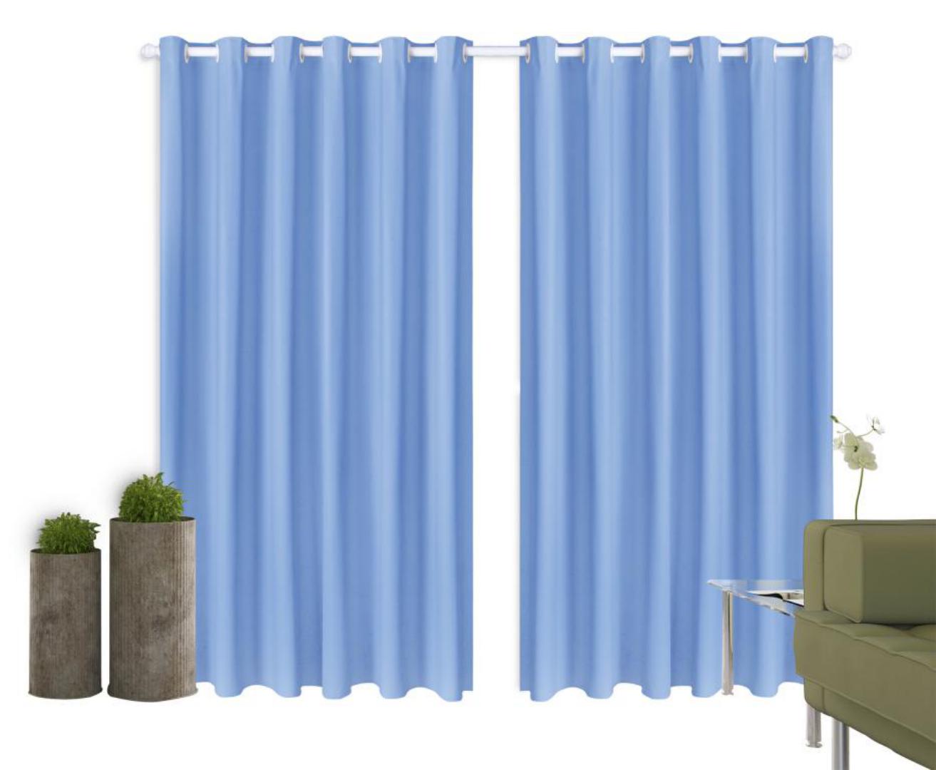 Cortina Corta Luz 2,80M x 2,50M Blackout 100% PVC Para Varão