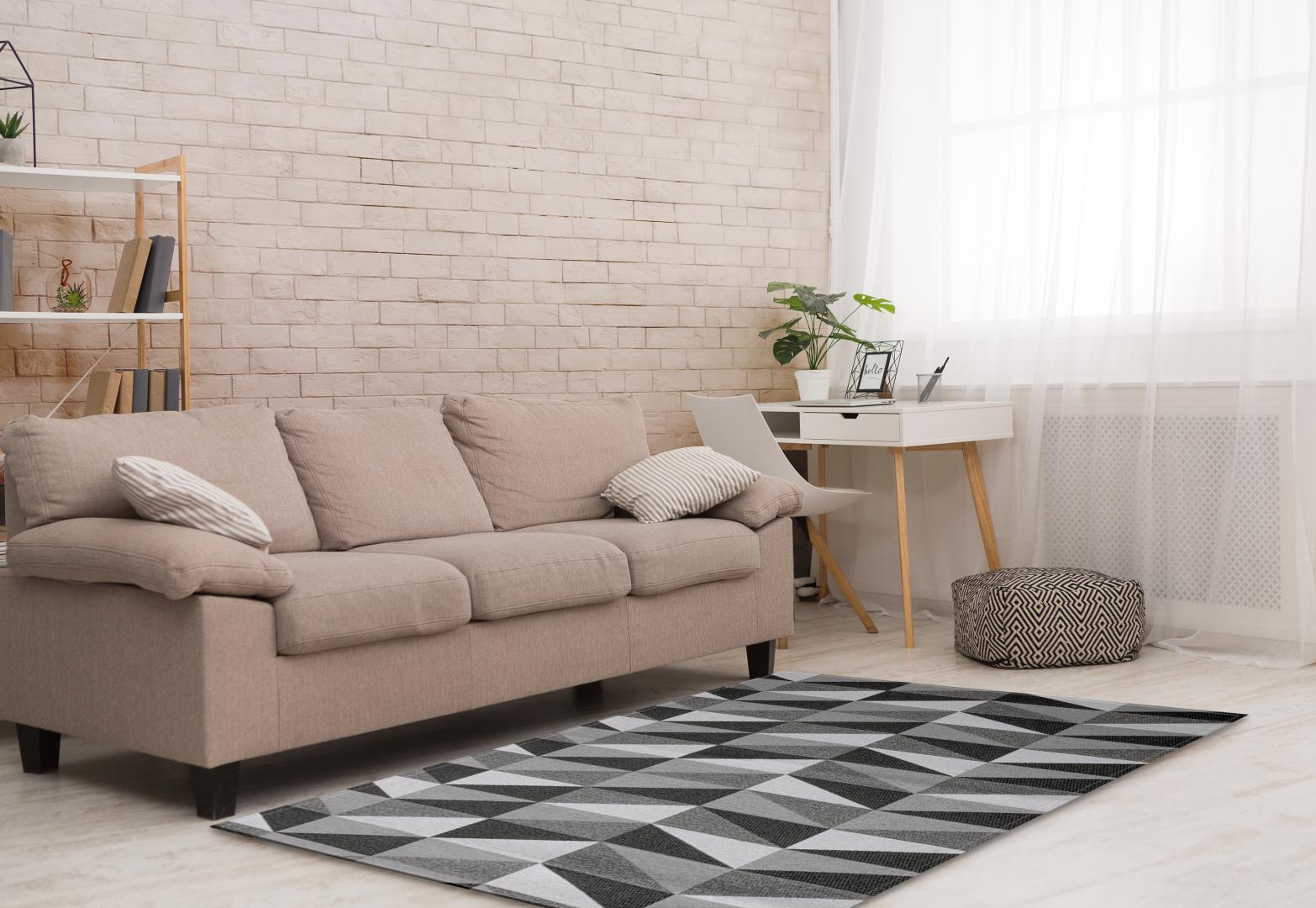 Tapete Para Sala ou Quarto 1,50M x 1,32M Antiderrapante Miami