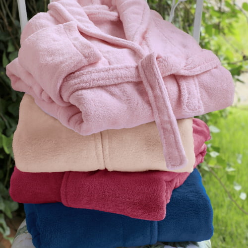 Roupão De Plush Inverno Frio Adulto Unissex Pós Banho M