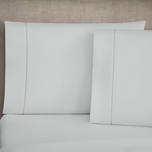 Jogo De Lençol Cama Casal Padrão 4 Peças Elegance Percale 200 Fios Toque Macio Detalhes Ponto Palito