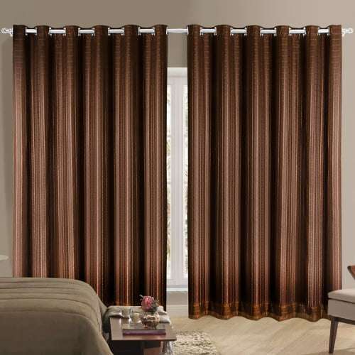 Cortina Blackout C/ Voil Xadrez 4,00m X 2,30m