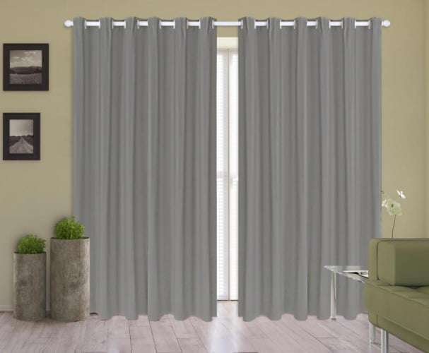 Cortina Corta Luz 2,00M x 1,80M Blackout 100% PVC Para Varão