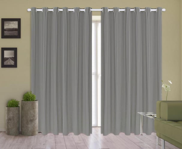 Cortina Corta Luz 2,50M x 2,20M Blackout 100% PVC Para Varão