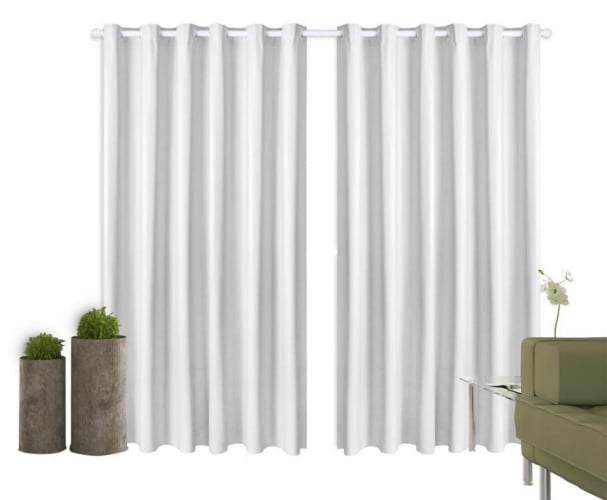 Cortina Corta Luz 2,80M x 2,50M Blackout 100% PVC Para Varão