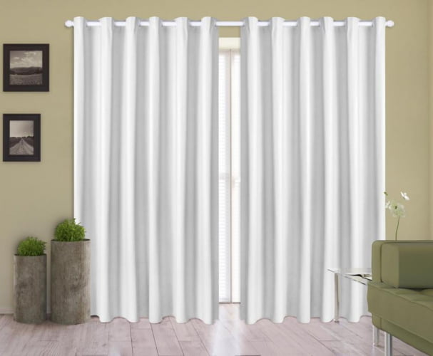 Cortina Corta Luz 2,80M x 2,50M Blackout 100% PVC Para Varão