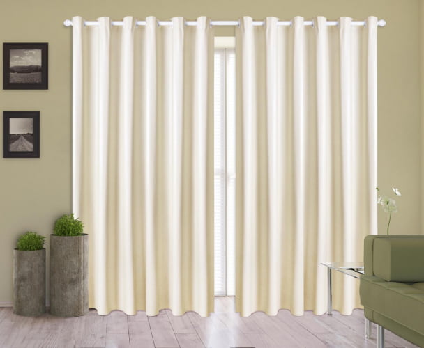 Cortina Corta Luz 2,80M x 2,50M Blackout 100% PVC Para Varão