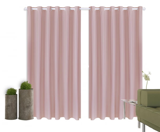 Cortina Corta Luz 2,80M x 2,50M Blackout 100% PVC Para Varão