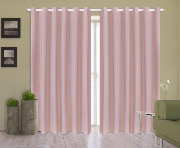 Cortina Corta Luz 2,80M x 2,50M Blackout 100% PVC Para Varão