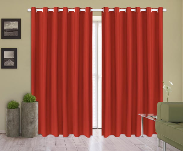 Cortina Corta Luz 2,80M x 2,50M Blackout 100% PVC Para Varão