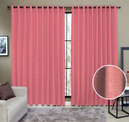 Cortina Tecido Rustico 2,00M x 2,50M Semi Blackout
