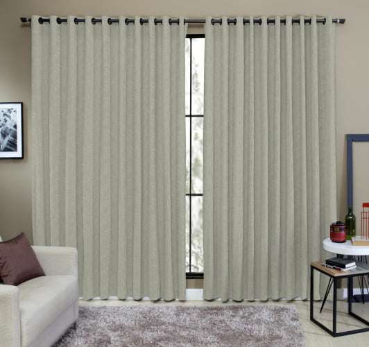 Cortina Tecido Rustico 2,00M x 2,50M Semi Blackout