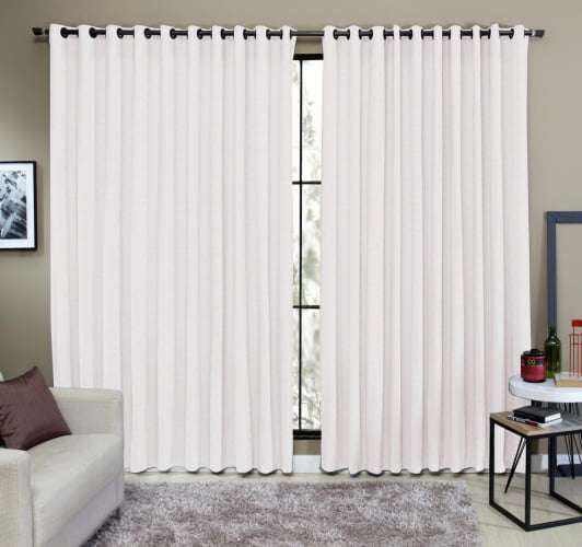 Cortina Tecido Rustico 2,00M x 2,50M Semi Blackout