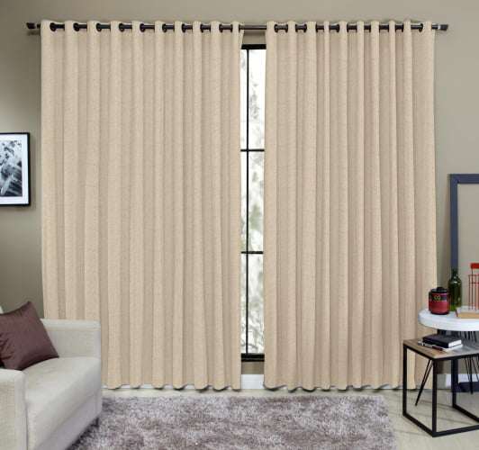 Cortina Tecido Rustico 2,00M x 2,50M Semi Blackout