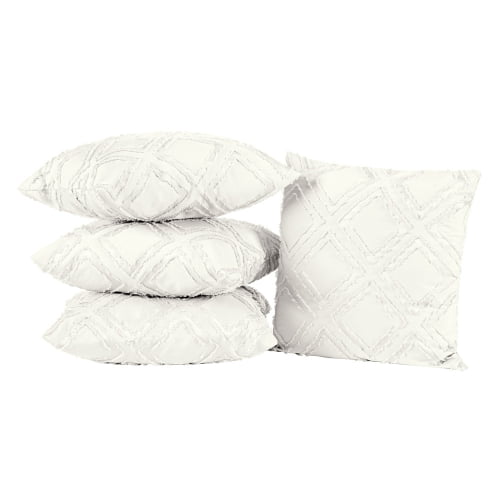 Kit 4 Almofadas Decorativas Aveline 45CM x 45CM Cheias Com Refil