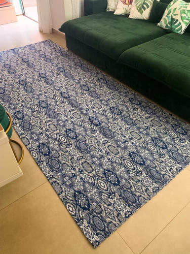 Tapete Antiderrapante Sala ou Quarto Vintage 1,32m x 1,50m