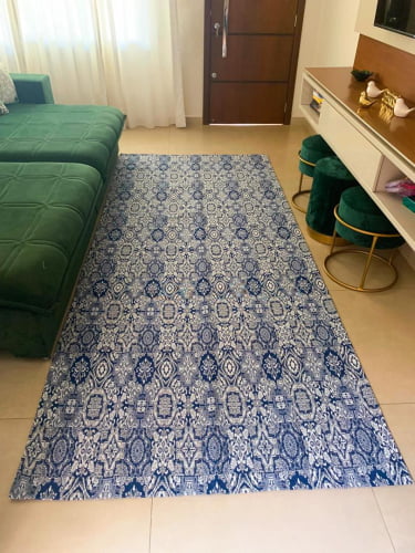 Tapete Antiderrapante Sala ou Quarto Vintage 1,32m x 1,50m