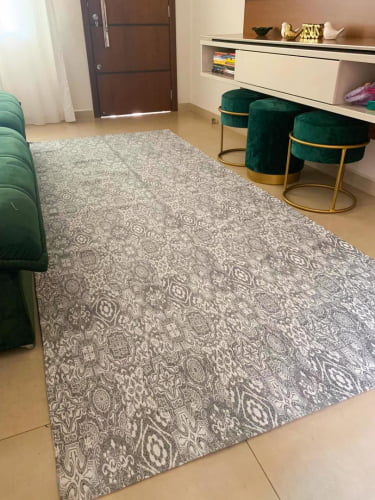 Tapete Antiderrapante Sala ou Quarto Vintage 1,32m x 1,50m