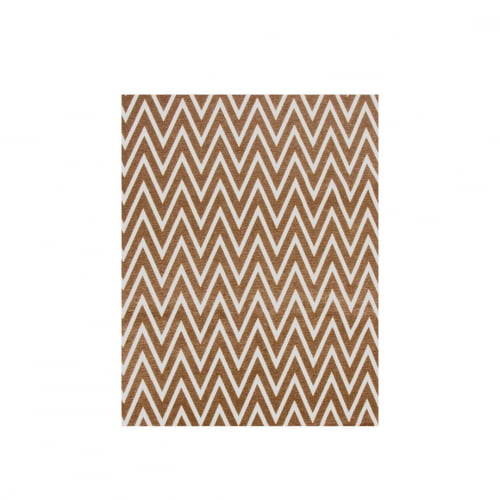 Tapete Para Sala ou Quarto 1,00M x 1,32M Antiderrapante Chevron Zig Zag