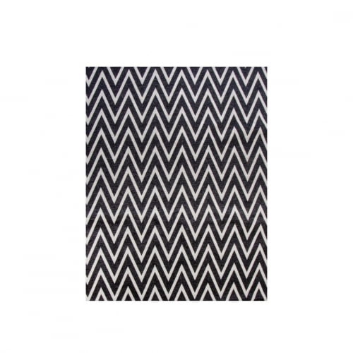 Tapete Para Sala ou Quarto 1,00M x 1,32M Antiderrapante Chevron Zig Zag